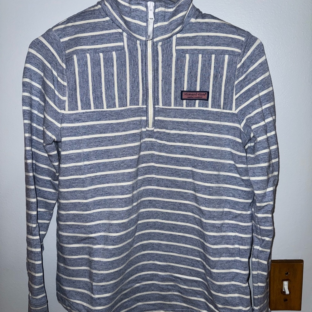 Vineyard Vines Blue and White Striped Sweater